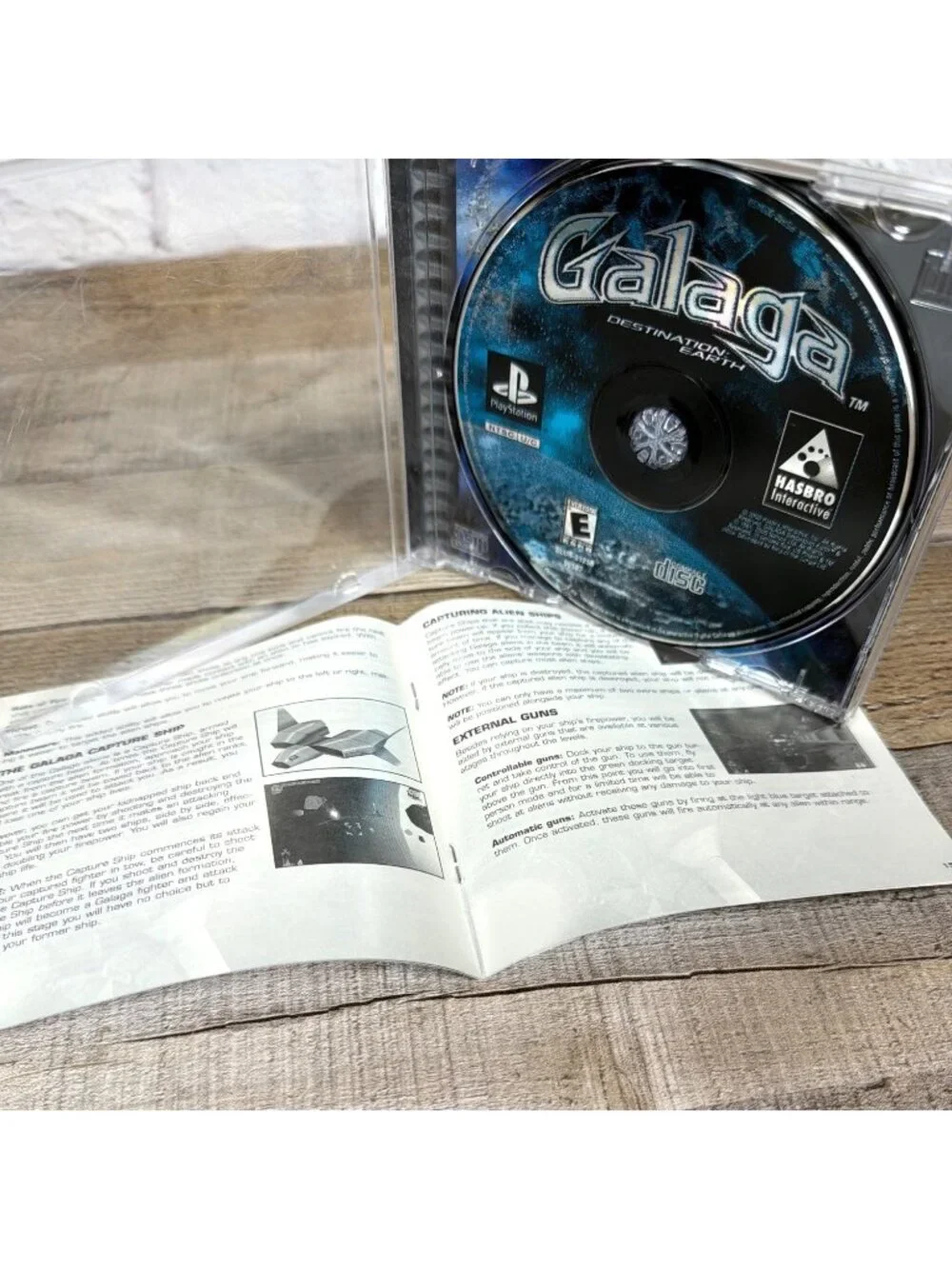 Vintage 2000 Retro Black Label Galaga Sony PlayStation PS1 Video Manual Tested